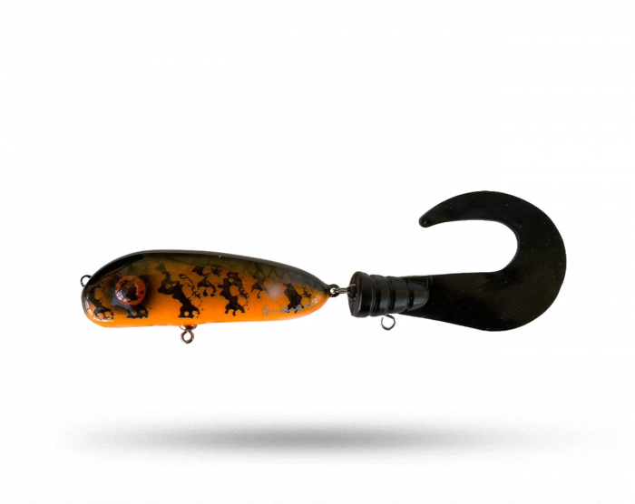 Brunnberg Lures BB Tail Shallow - Hot Orange Burbot i gruppen Fiskedrag / Tailbeten hos Örebro Fiske & Outdoor AB (BB Shallow Hot O Burbot)